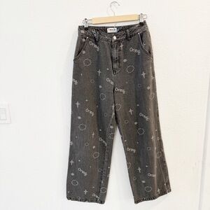 Tyakasha Honey- Grey Wide Leg Jeans - Size M